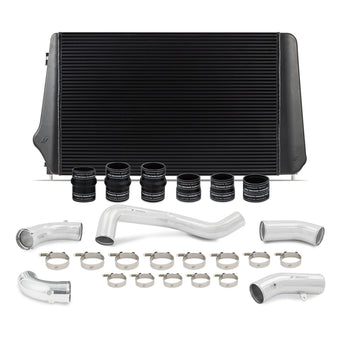 compare product Mishimoto 17-19 GM L5P Duramax Intercooler Kit - Black w/ Polished Pipes