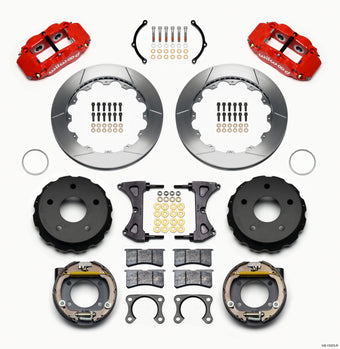 compare product Wilwood Narrow Superlite 4R Rear P-Brk Kit 12.88in Red Big Ford 2.36in Off Bronco 5 x 5.50