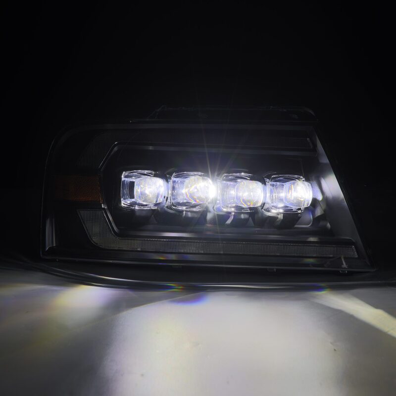 AlphaRex 04 - 08 Ford F - 150 (No 2004 Heritage) NOVA - Series LED Proj HL Alpha - Blk w/Actv Lgt / Seq. Sig - My Store