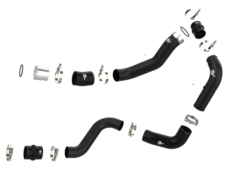 aFe BladeRunner Black 3in Aluminum Charge Pipe Kit 20 - 21 GM Diesel Trucks V8 - 6.6L (td) L5P - My Store