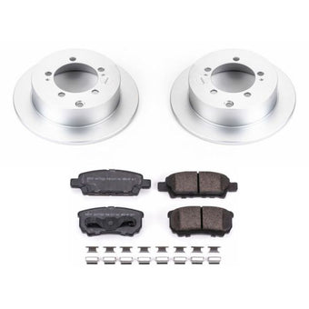 compare product Power Stop 04-06 Mitsubishi Lancer Rear Z17 Evolution Geomet Coated Brake Kit