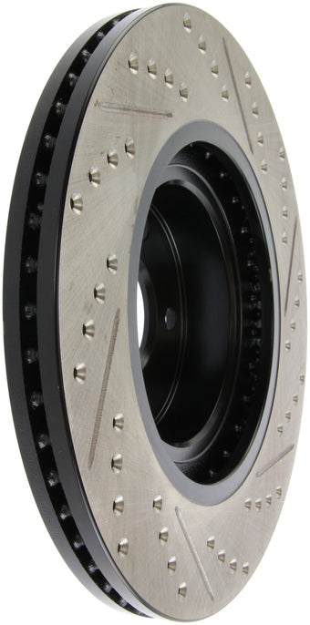compare product StopTech Slotted & Drilled Sport Brake Rotor