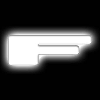 compare product ORACLE Lighting Universal Illuminated LED Letter Badges - Matte Wht Surface Finish - F