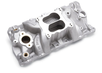 compare product Edelbrock Manifold SBC 23-Degree Marine RPM 1987-1995 w/ Brass