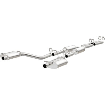 compare product MagnaFlow Cat-Back SS 2.5in Dual Split Rear Exit (OEM Tips) 15-16 Dodge/Chrysler Charger/300 5.7L V8