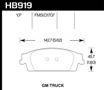 compare product Hawk 14-18 Chevy Silverado Street LTS Rear Brake Pads