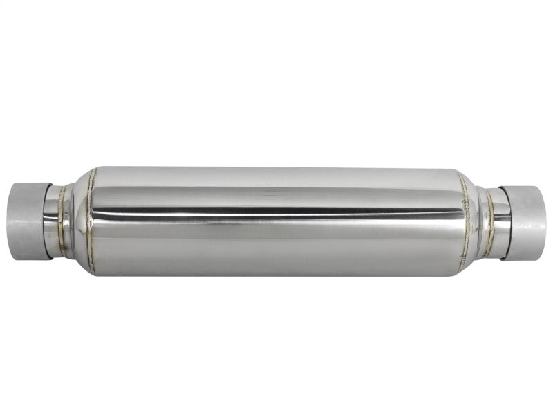 aFe MACH Force - Xp 304 Stainless Steel Resonator 2.5in Inlet/Outlet x 4in Dia x 15in Body x 19in L - My Store