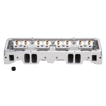 compare product Edelbrock Cylinder Head SBC NHRA Legal 64cc Straight Plug Bare Single