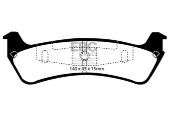 compare product EBC 95-01 Ford Explorer 4.0 2WD Ultimax2 Rear Brake Pads
