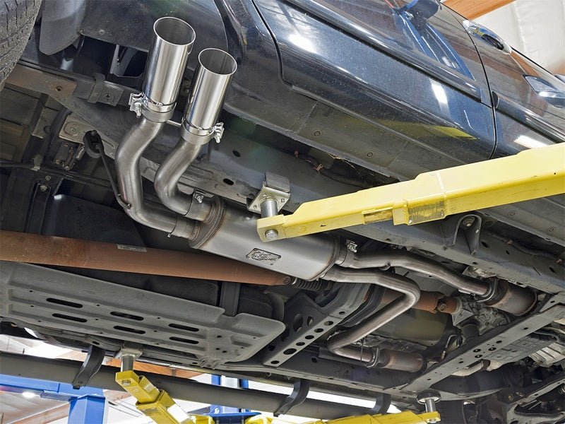 aFe Rebel Series 3in SS Cat - Back Exhaust System w/ Polished Tip 04 - 15 Nissan Titan V8 5.6L - My Store