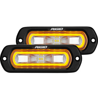 compare product Rigid Industries SR-L Series Flush Mount LED Spreader Pair w/ Amber Halo - Universal