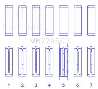 compare product King Engine Bearings GMC 4.2 Vortec L6 Main Bearing Set