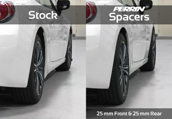 compare product PERRIN 02-14 Subaru WRX / 2004 STI / 13-25 BRZ & Toyota GR86 25mm Wheel Spacers 5x100 56mm CB - Pair