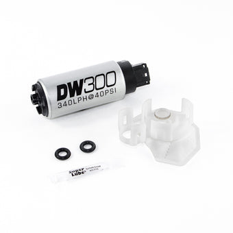 compare product DeatschWerks 340lph DW300C Compact Fuel Pump w/Install Kit 08-15 Mitsubishi EVO X (w/o Clips)