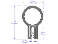 aFe MagnumFORCE Spare Parts Trim Seal Kit (1/16IN X 3/4IN) x 36IN L - My Store