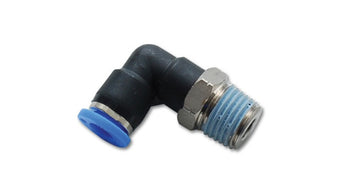 compare product Vibrant Male Elbow Pneumatic Vacuum Fitting (1/4in NPT Thread) - for use with 3/8in(9.5mm) OD tubing