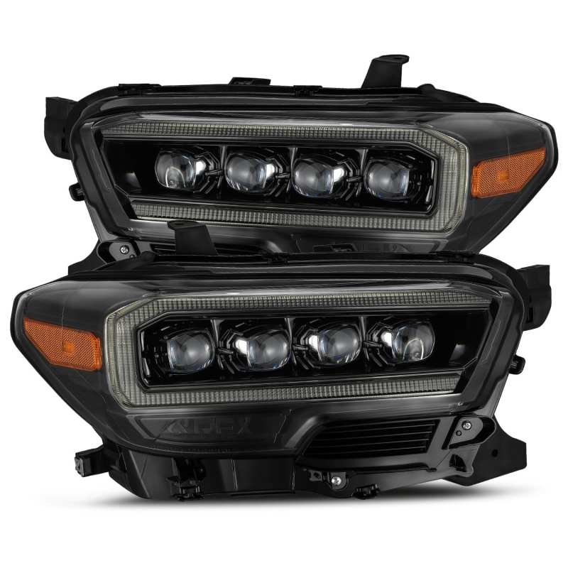 AlphaRex 16 - 20 Toyota Tacoma NOVA LED Projector Headlight Plank Style Alpha Black w/Activation Light - My Store