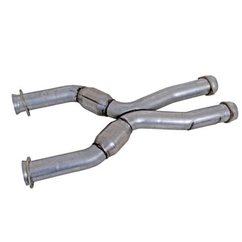 compare product BBK 79-04 Mustang Coyote Swap Short Mid X Pipe w Catalytic Converters 3.0 For BBK Long Tube Headers