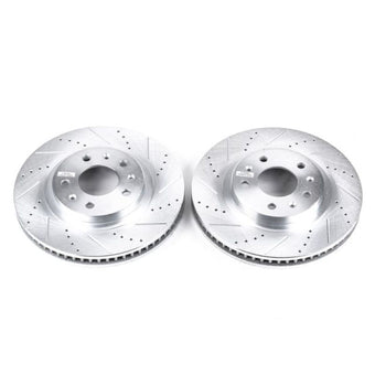 compare product Power Stop 03-07 Cadillac CTS Front Evolution Drilled & Slotted Rotors - Pair