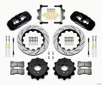 compare product Wilwood AERO4 Rear Kit 14.00 Drilled 2007-2011 BMW E90 Series w/Lines