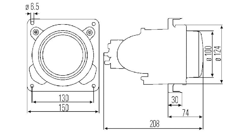 Hella Headlamp DeUs A 1Bl - My Store