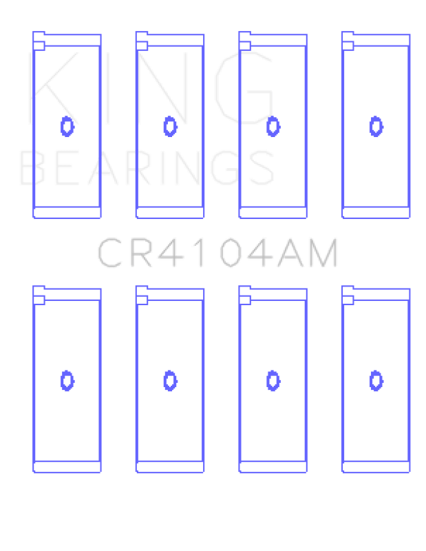 King Engine Bearings Audi Abb/Abm/Adp/Pp/Rn (Size +0.50mm) Connecting Rod Bearing Set - My Store