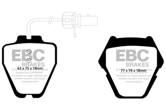 compare product EBC 99-01 Audi A6 Quattro 2.7 Twin Turbo Sedan (8 Pad Set) Yellowstuff Front Brake Pads