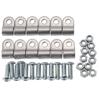 compare product Russell Performance Stainless Steel Brake Line Clamps (12 pcs.)