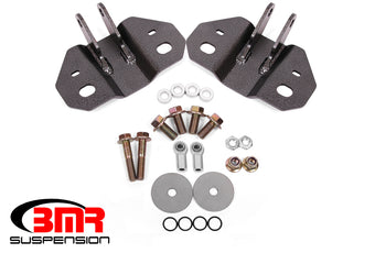 compare product BMR Suspension 15-19 Ford Mustang Rear Upper Shock Mount- Hammertone Black