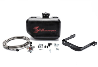 compare product Snow Performance Water Tank Upgrade 2.5gal Braided SS Line w/Bracket/Solenoid/Hose/Fittings
