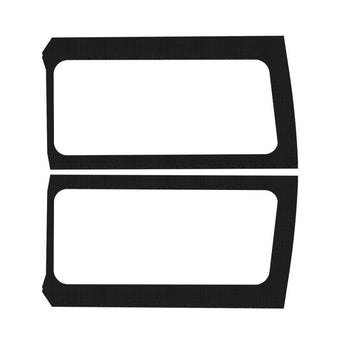 compare product DEI 18-23 Jeep Wrangler JL 2-Door Boom Mat Rear Side Window Trim - 2 Piece - Black