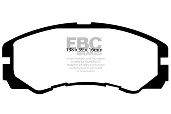 compare product EBC 96-98 Acura SLX 3.2 Ultimax2 Front Brake Pads