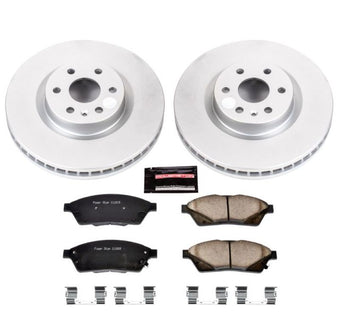 compare product Power Stop 10-16 Cadillac SRX Front Z17 Evolution Geomet Coated Brake Kit