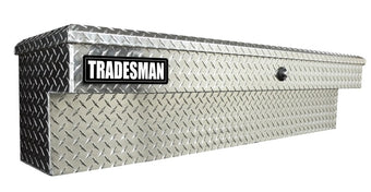 compare product Tradesman Aluminum Side Bin Truck Tool Box w/Push Button (60in.) - Brite