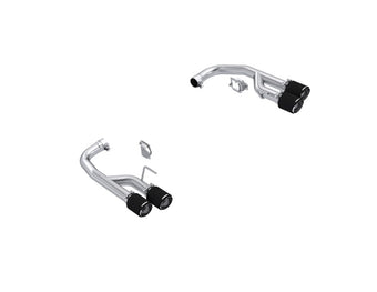 compare product MBRP 24-25 Ford Mustang GT 5.0L T304 SS 2.5in Axle-Back Dual Rear w/ Quad Carbon Fiber Tips