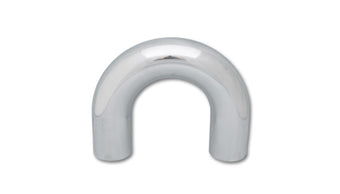 compare product Vibrant 3in O.D. Universal Aluminum Tubing (180 degree Bend) - Polished