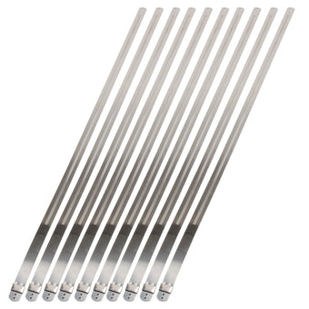 compare product DEI Stainless Steel Positive Locking Tie 1/2in (12mm) x 20in - 10 per pack