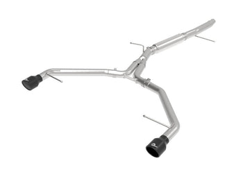 compare product aFe 17-19 Audi A4 (L4-2.0L) MACH Force-Xp Stainless Steel Axle-Back Exhaust System - Black Tip