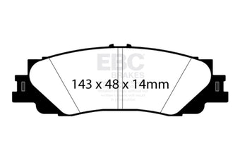 compare product EBC 2022+ Lexus LX600 3.5TT Greenstuff Rear Brake Pads