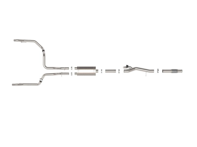aFe Gemini XV 4in to Dual 3in 304 SS Cat - Back Exhaust w/ Cutout 19 - 21 GM Silverado/Sierra V8 - 6.2L - My Store
