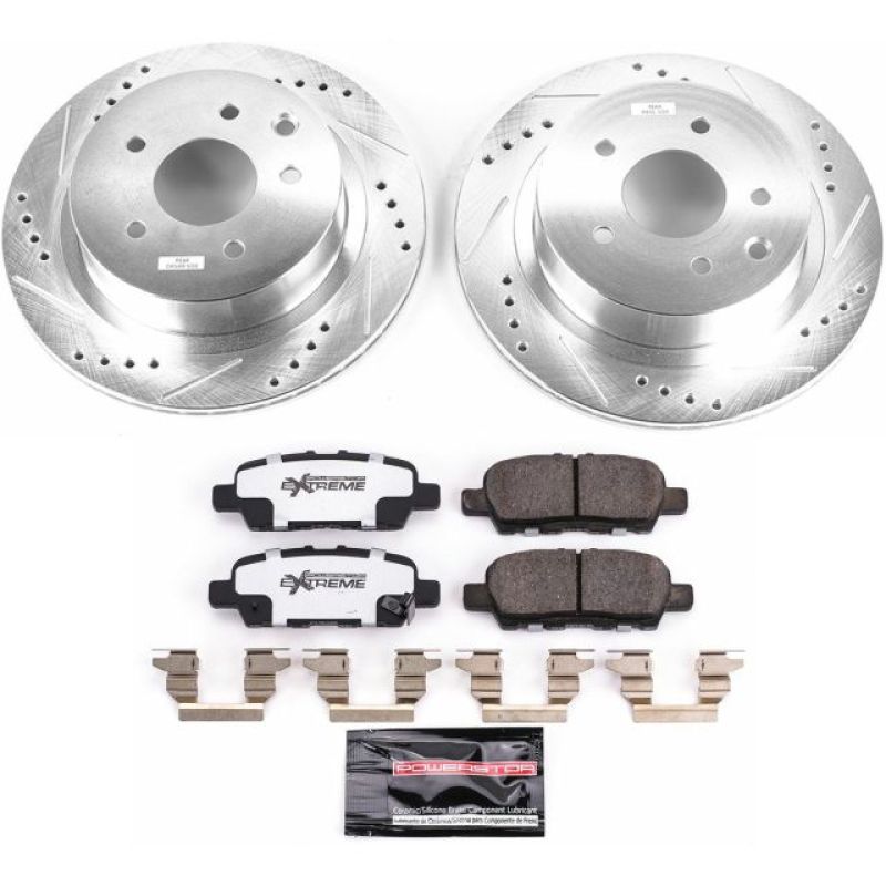 Power Stop 11 - 19 Nissan Leaf Rear Z26 Street Warrior Brake Kit - My Store