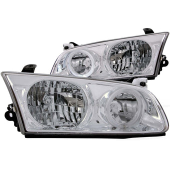 compare product ANZO 2000-2001 Toyota Camry Crystal Headlights w/ Halo Chrome