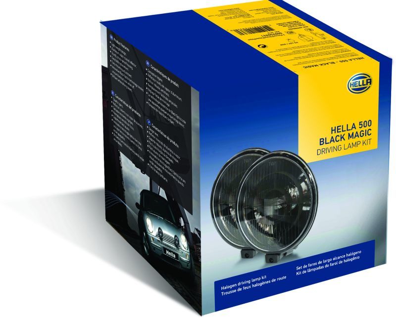 Hella 500 Series 12V Black Magic Halogen Driving Lamp Kit - My Store
