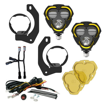 compare product KC HiLiTES FLEX ERA 3 Dual Mode SAE Fog Lights - 2-Light Master Kit for Jeep JK/JL/JT Steel Bumpers
