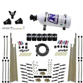 compare product Nitrous Express 8 Cyl Dry Direct Port Three Stage 6 Solenoids Nitrous Kit (200-600HP) w/5lb Bottle
