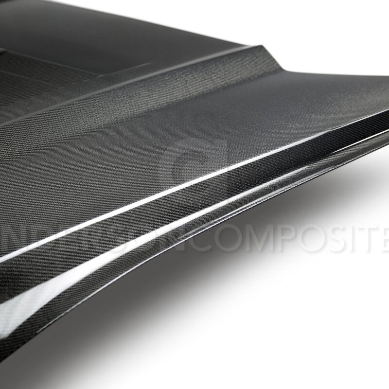 Anderson Composites 15 - 17 Ford Mustang (Excl. GT350/GT350R) Double Sided Type - GT5 Carbon Fiber Hood - My Store