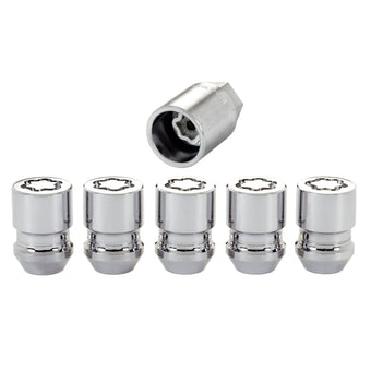compare product McGard Wheel Lock Nut Set - 5pk. (Cone Seat) M12X1.25 / 3/4 Hex / 1.28in. Length - Chrome