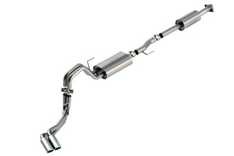 compare product Borla F-150 2021 5.0L 4dr CC SB EC STB Lariat/KR/Platinum/LTD 3/2.25 DSE Cat-Back Touring CHR Tips