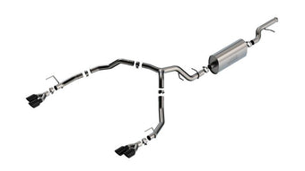 compare product Borla 21-22 Chevrolet Tahoe 5.3L V8 2/4WD 4DR 3in/2.75in Touring Cat-Back Exhaust -Black Chrome Tips
