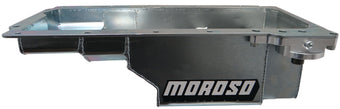compare product Moroso GM LS Swap (w/Rear Sump & Spin-On Oil Filter Adapter) Wet Sump 7qt 6in Steel Oil Pan
